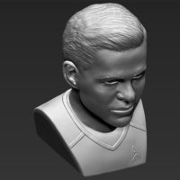 Captain Kirk Chris Pine Star Trek bust full color 3D printing - Thumbnail 17