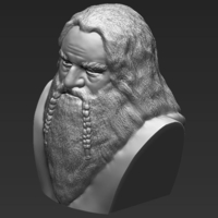 Gimli Lord of the Rings bust 3D printing ready stl obj - Thumbnail 7