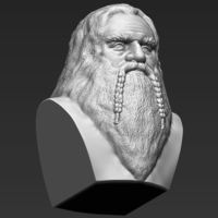 Gimli Lord of the Rings bust 3D printing ready stl obj - Thumbnail 11