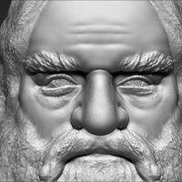 Gimli Lord of the Rings bust 3D printing ready stl obj - Thumbnail 12