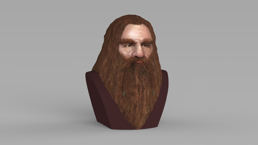 Gimli Lord of the Rings bust full color 3D printing ready 3D Print 231079