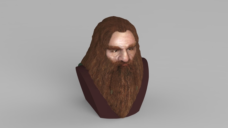 Gimli Lord of the Rings bust full color 3D printing ready 3D Print 231080