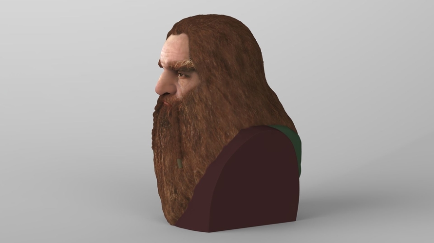 Gimli Lord of the Rings bust full color 3D printing ready 3D Print 231082