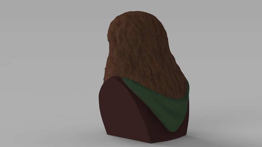 Gimli Lord of the Rings bust full color 3D printing ready 3D Print 231083