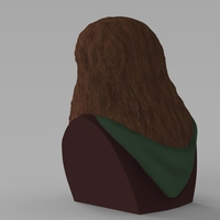 Gimli Lord of the Rings bust full color 3D printing ready - Thumbnail 7