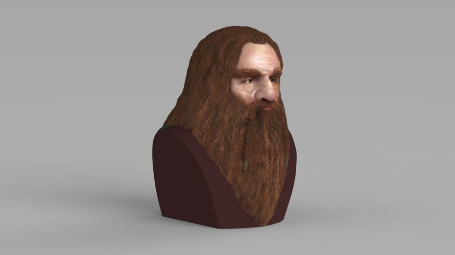 Gimli Lord of the Rings bust full color 3D printing ready 3D Print 231084