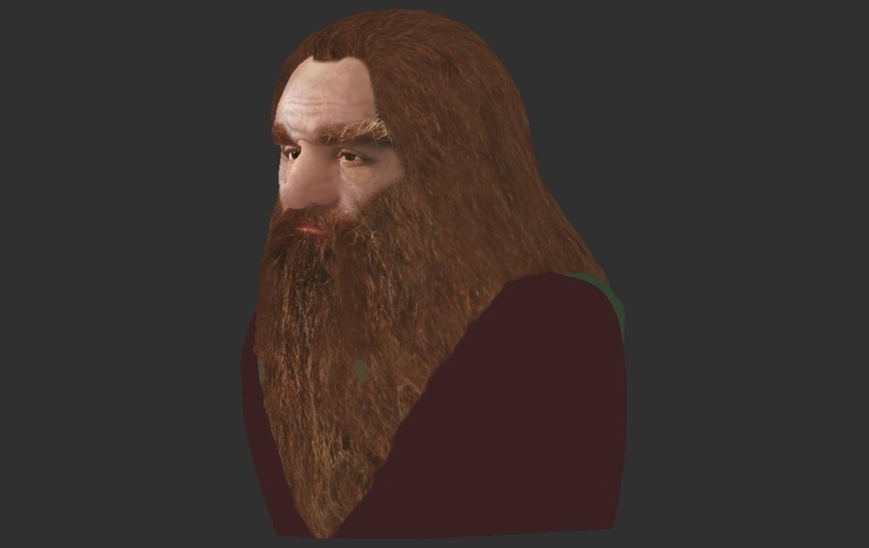 Gimli Lord of the Rings bust full color 3D printing ready 3D Print 231089