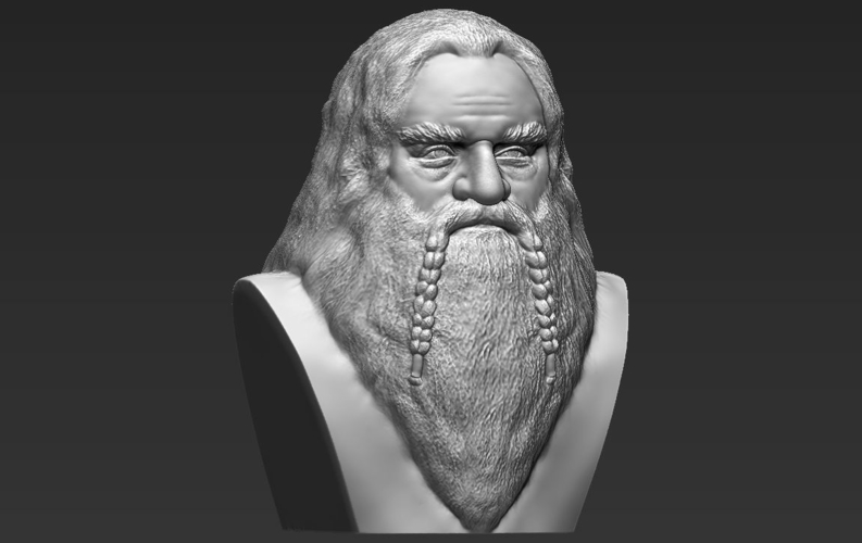 Gimli Lord of the Rings bust full color 3D printing ready 3D Print 231091