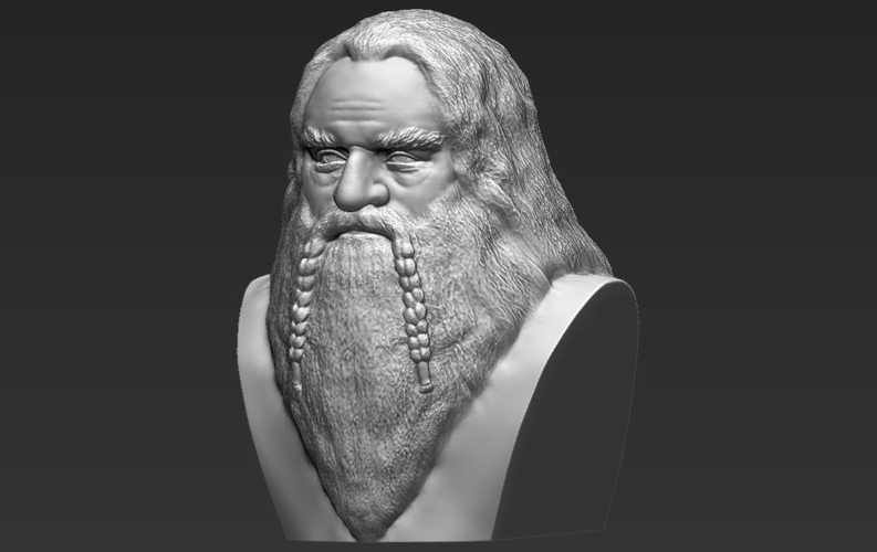Gimli Lord of the Rings bust full color 3D printing ready 3D Print 231092