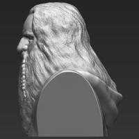 Gimli Lord of the Rings bust full color 3D printing ready - Thumbnail 17