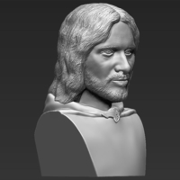 Aragorn bust Lord of the Rings 3D printing ready stl obj - Thumbnail 3