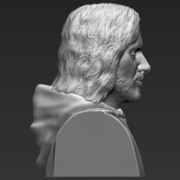 Aragorn bust Lord of the Rings 3D printing ready stl obj - Thumbnail 7
