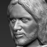 Aragorn bust Lord of the Rings 3D printing ready stl obj - Thumbnail 8