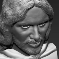 Aragorn bust Lord of the Rings 3D printing ready stl obj - Thumbnail 11