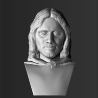 Aragorn bust Lord of the Rings for full color 3D printing - Thumbnail 12