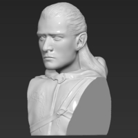 Legolas bust Lord of the Rings 3D printing ready stl obj - Thumbnail 3