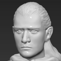 Legolas bust Lord of the Rings 3D printing ready stl obj - Thumbnail 4
