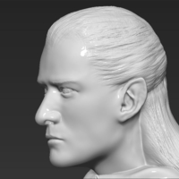 Legolas bust Lord of the Rings 3D printing ready stl obj - Thumbnail 5