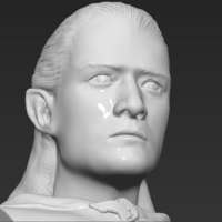 Legolas bust Lord of the Rings 3D printing ready stl obj - Thumbnail 6