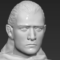 Legolas bust Lord of the Rings 3D printing ready stl obj - Thumbnail 13