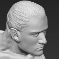 Legolas bust Lord of the Rings 3D printing ready stl obj - Thumbnail 14