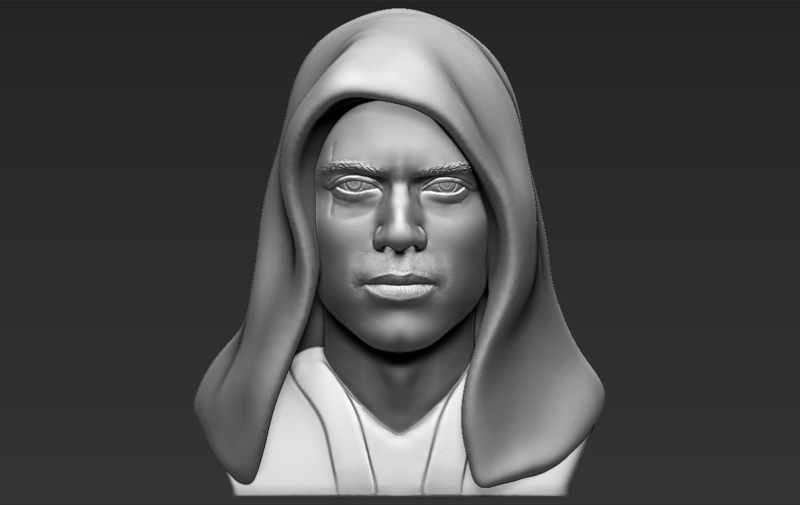 Anakin Skywalker Star Wars bust 3D printing ready stl obj