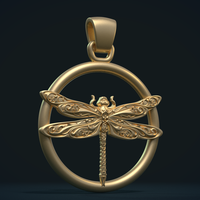 Dragonfly Pendant - Thumbnail 1