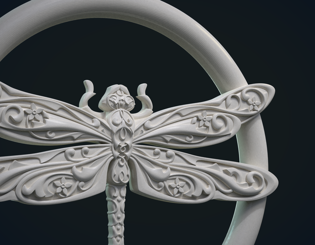 Dragonfly Pendant 3D Print 231183