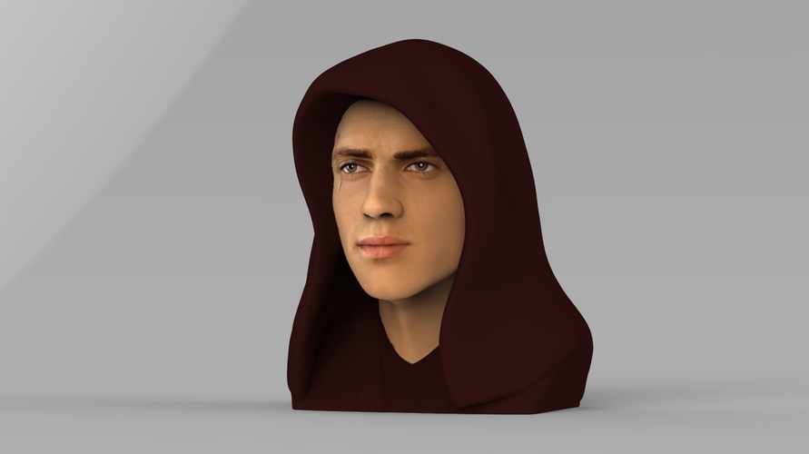 Anakin Skywalker Star Wars bust ready for full color 3D printing 3D Print 231199