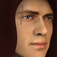Anakin Skywalker Star Wars bust ready for full color 3D printing - Thumbnail 5