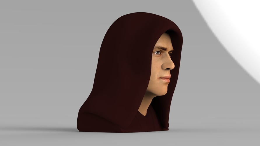 Anakin Skywalker Star Wars bust ready for full color 3D printing 3D Print 231206