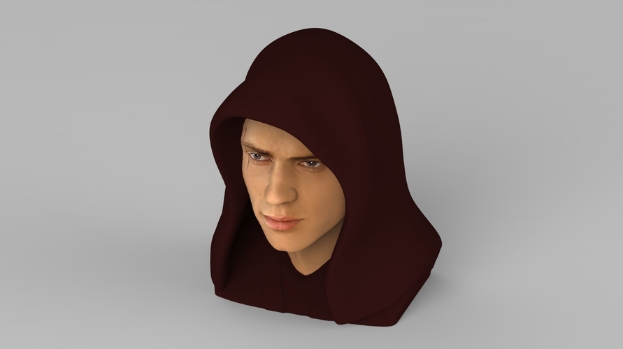 Anakin Skywalker Star Wars bust ready for full color 3D printing 3D Print 231208