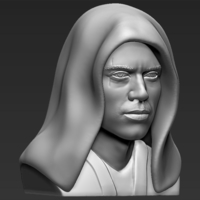 Anakin Skywalker Star Wars bust ready for full color 3D printing - Thumbnail 20