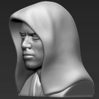 Anakin Skywalker Star Wars bust ready for full color 3D printing - Thumbnail 23