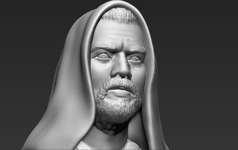 Obi Wan Kenobi Star Wars bust 3D printing ready stl obj 3D Print 231232