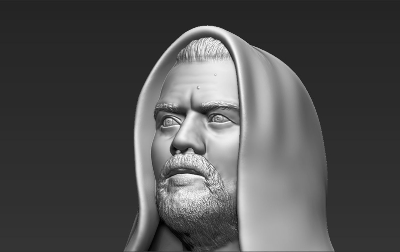 Obi Wan Kenobi Star Wars bust 3D printing ready stl obj 3D Print 231233