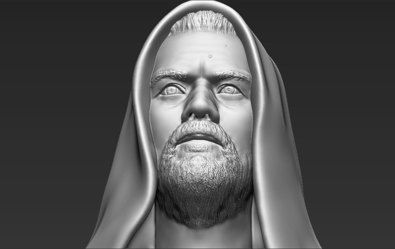 Obi Wan Kenobi Star Wars bust 3D printing ready stl obj 3D Print 231234