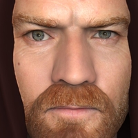 Obi Wan Kenobi Star Wars bust ready for full color 3D printing - Thumbnail 5