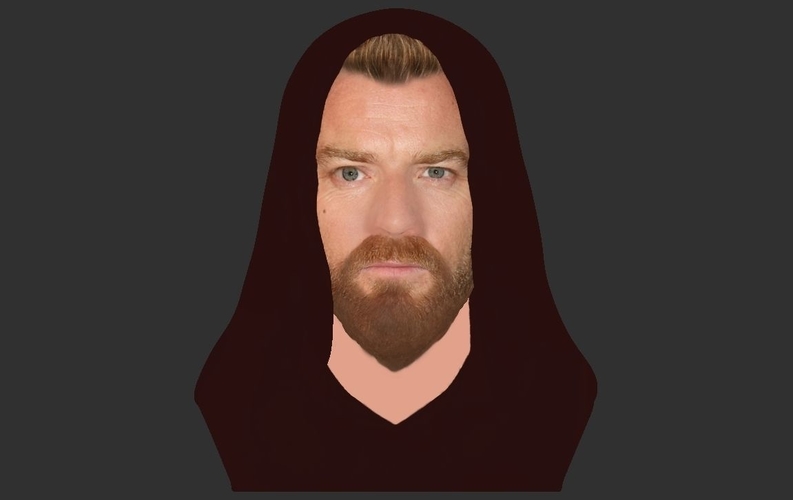 Obi Wan Kenobi Star Wars bust ready for full color 3D printing 3D Print 231250