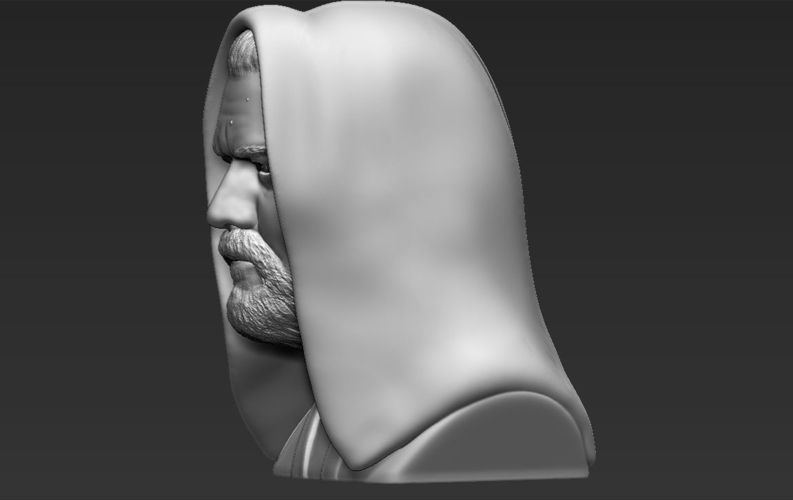 Obi Wan Kenobi Star Wars bust ready for full color 3D printing 3D Print 231256