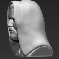 Obi Wan Kenobi Star Wars bust ready for full color 3D printing - Thumbnail 18