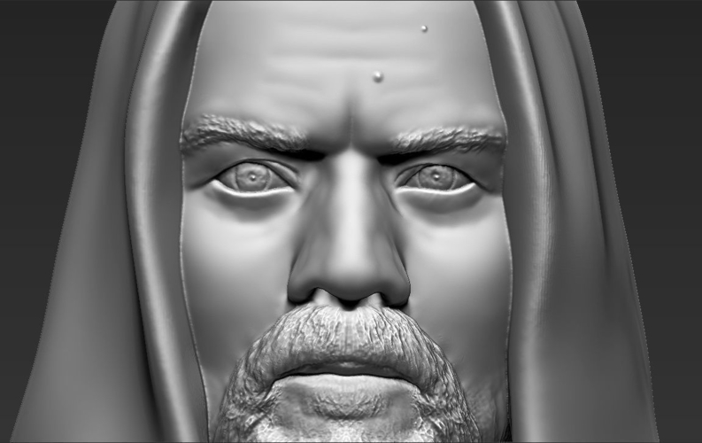 Obi Wan Kenobi Star Wars bust ready for full color 3D printing 3D Print 231259
