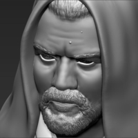 Obi Wan Kenobi Star Wars bust ready for full color 3D printing - Thumbnail 22