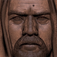 Obi Wan Kenobi Star Wars bust ready for full color 3D printing - Thumbnail 23