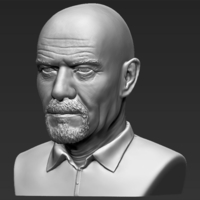 Walter White Breaking Bad bust 3D printing ready stl obj - Thumbnail 5