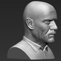 Walter White Breaking Bad bust 3D printing ready stl obj - Thumbnail 6