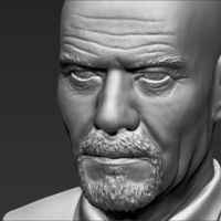 Walter White Breaking Bad bust 3D printing ready stl obj - Thumbnail 10