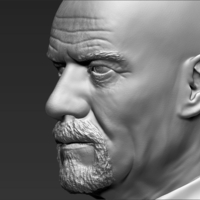 Walter White Breaking Bad bust 3D printing ready stl obj - Thumbnail 11