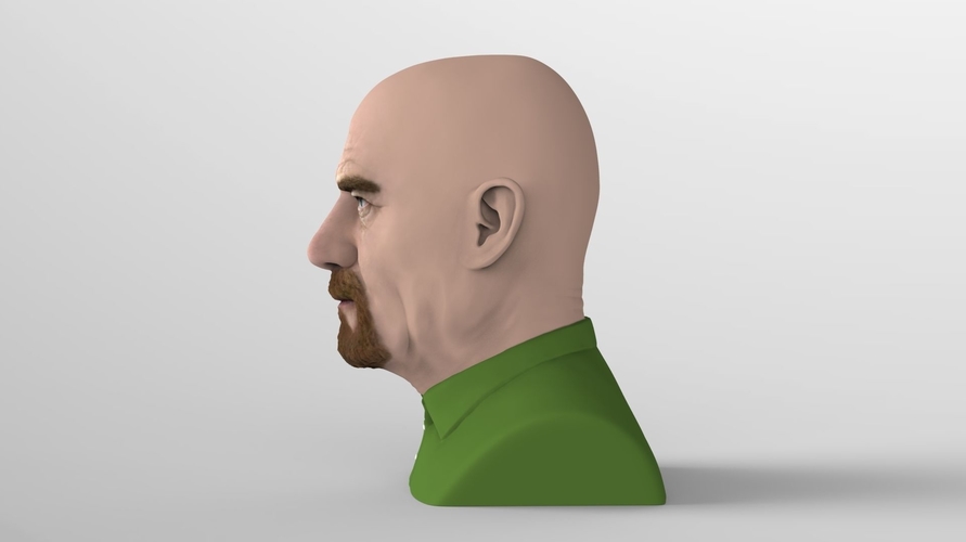 Walter White Breaking Bad bust ready for full color 3D printing 3D Print 231282