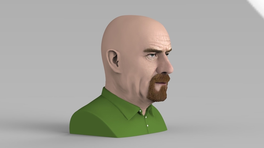 Walter White Breaking Bad bust ready for full color 3D printing 3D Print 231285